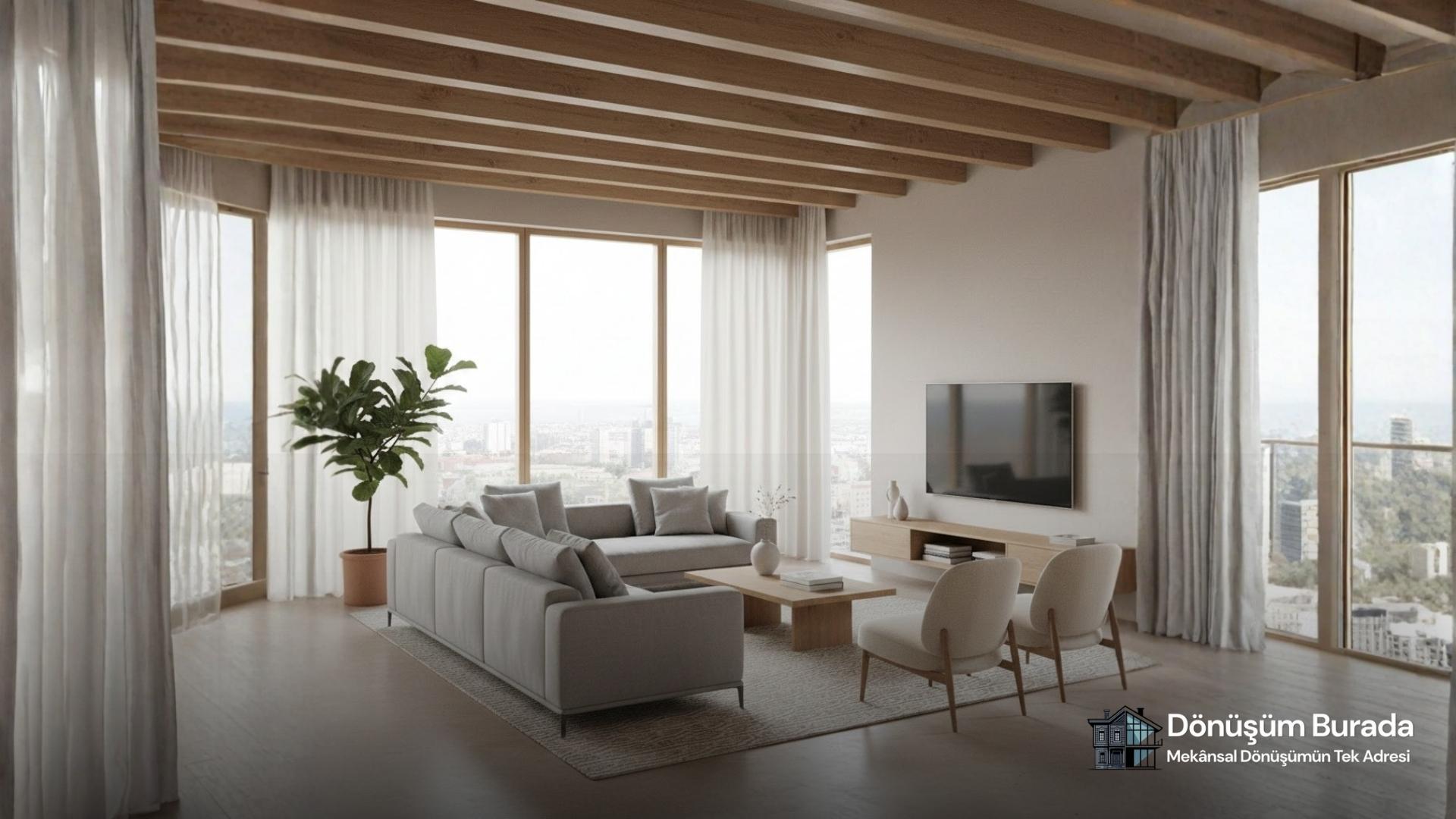 Modern iç mekân tasarım örneği